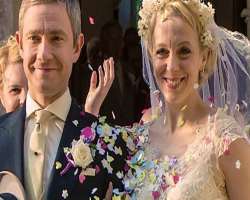 The actress and her then-partner  Martin Freeman appeared as husband and wife in the third series of the television series 